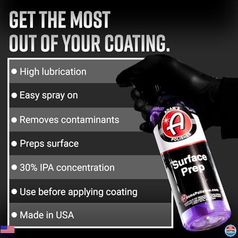 Surface Prep Cleanser Spray 16oz for Auto Paint, Ceramic Coating & Wax