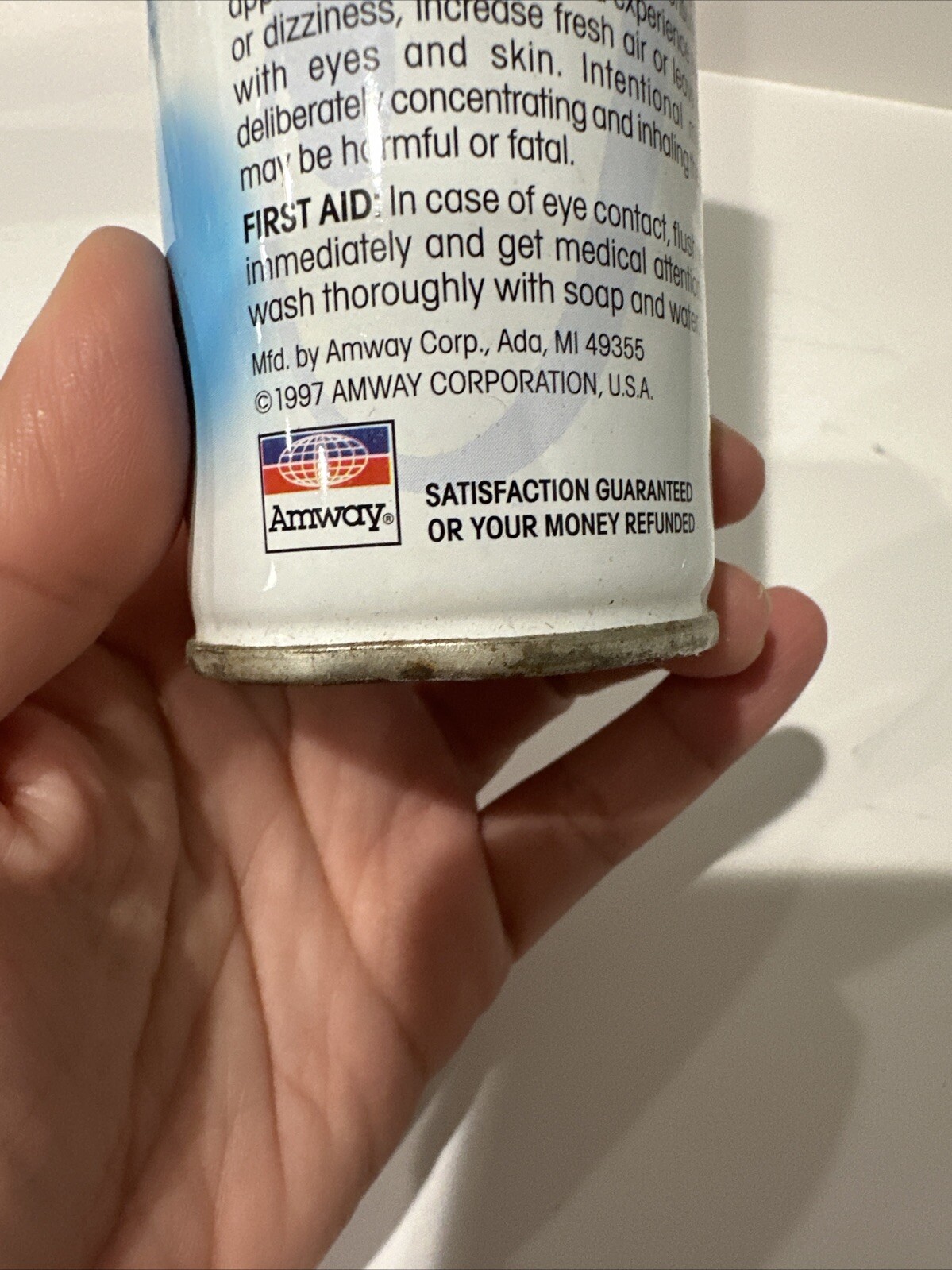 Amway Fabric and Upholstery Protector, 1 Can 7.6 Oz 215g. New 1997