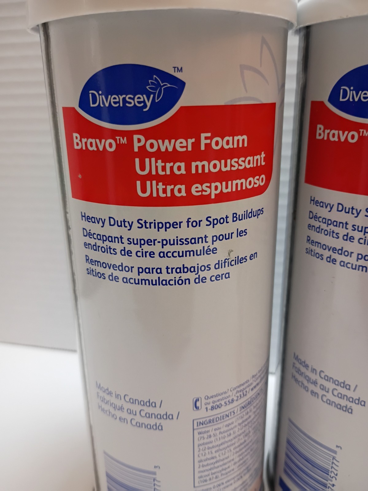 3 – Diversey Bravo Power Foam Heavy Duty Wax Stripper Spot Cleaner 23oz 652g