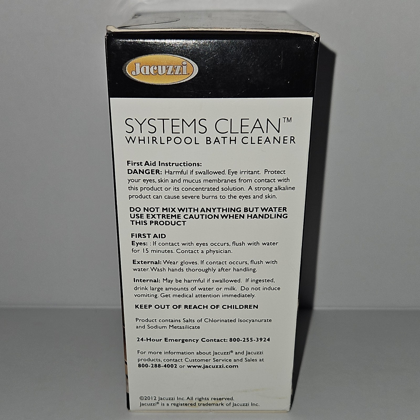 Jacuzzi Whirlpool Bath Cleaner Powder 6.2 oz Deodorizes Whirlpool Plumbing
