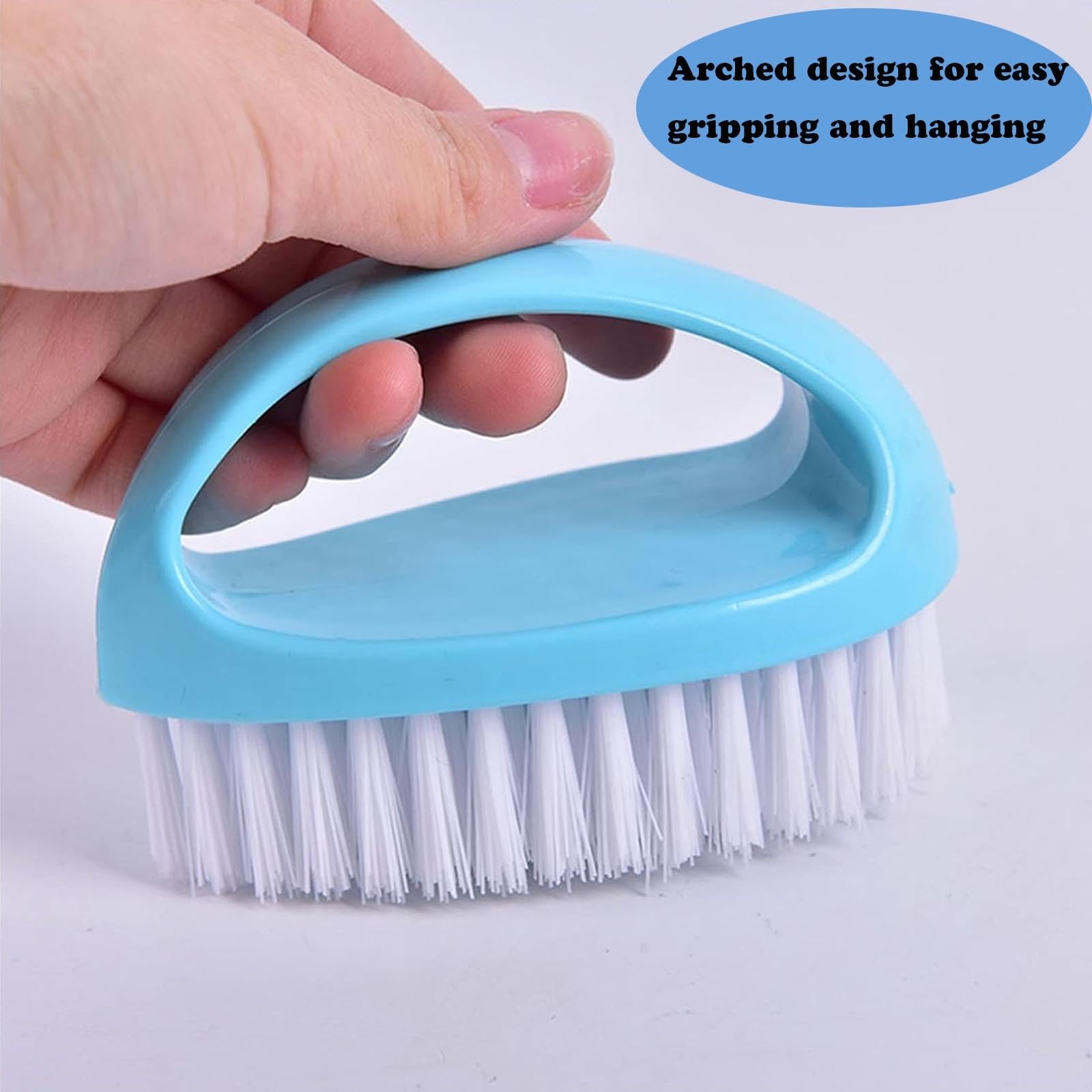 2 Pack Scrubbing Brushes for Cleaning, Heavy Duty Scrub Brush Nylon Stiff Bri…