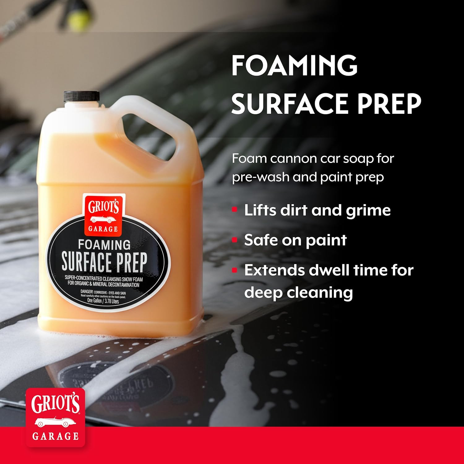 BOSS Foaming Surface Prep for Foam Cannon, Car Wash Soap Shampoo for Cleaning Mo