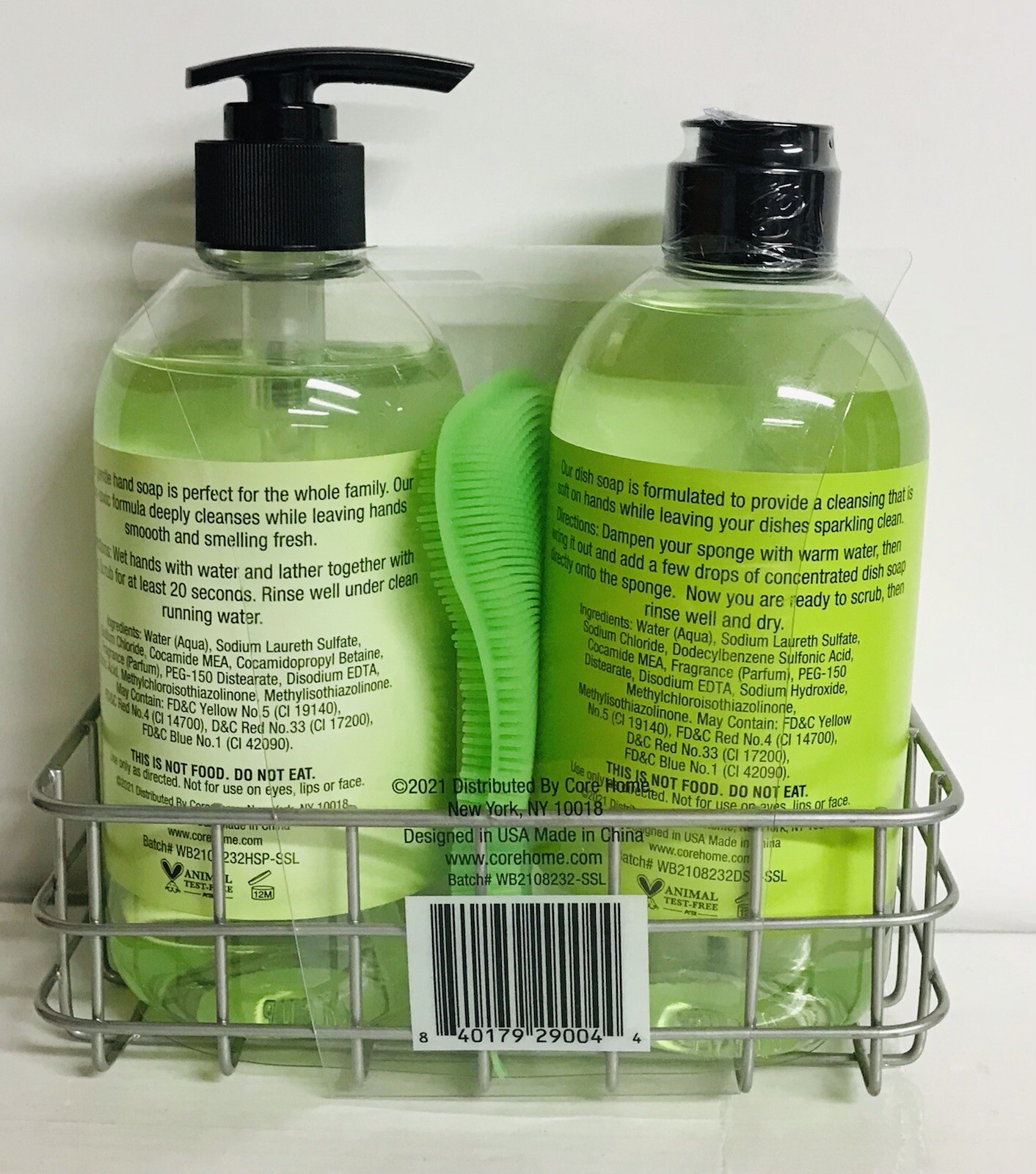 Core Supply Co. ~ Sea Salt & Lime Kitchen Basket Set Dish & Hand Soap