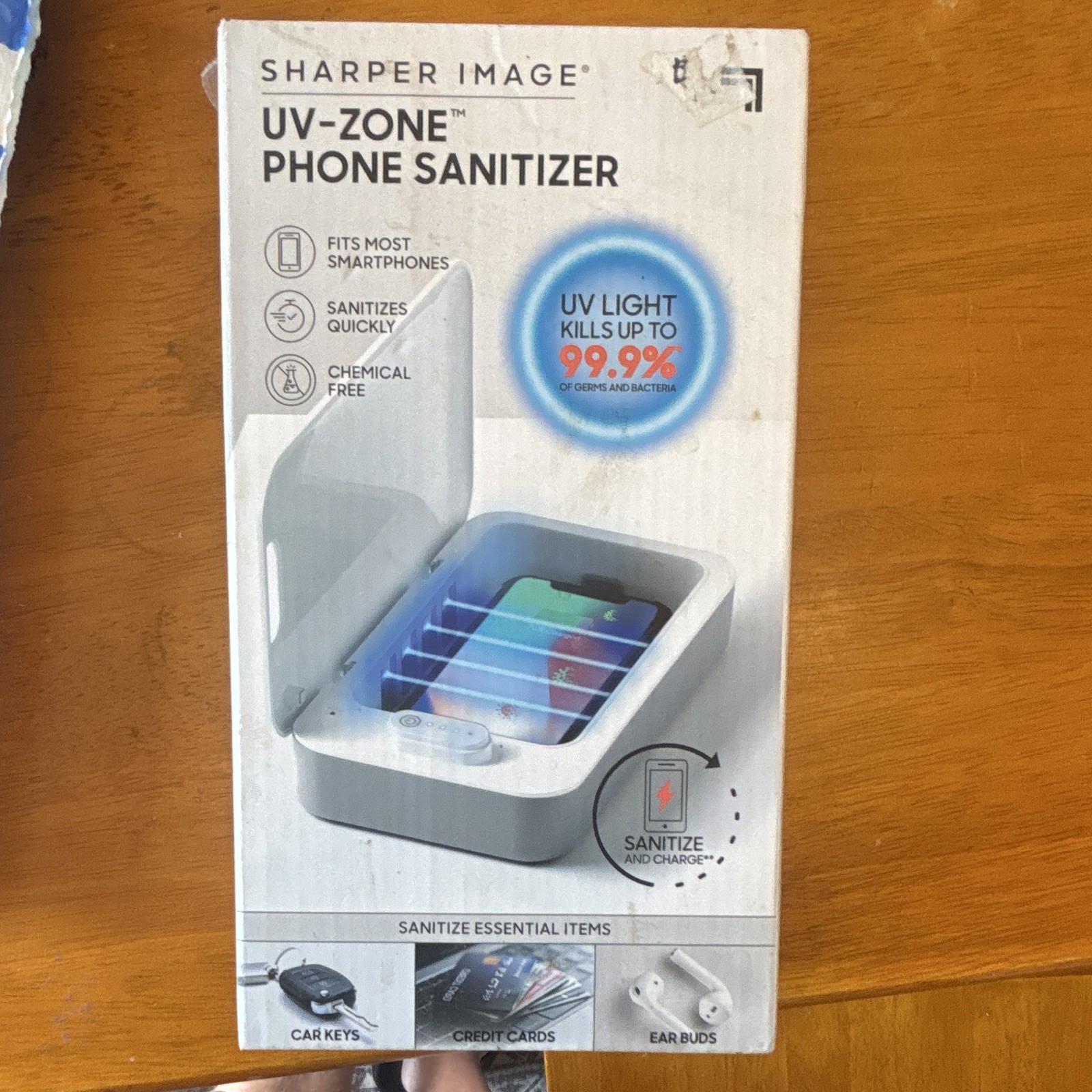 Sharper Image UV-Zone UV Light Electronics Sanitizer, Chemical-Free PST01046