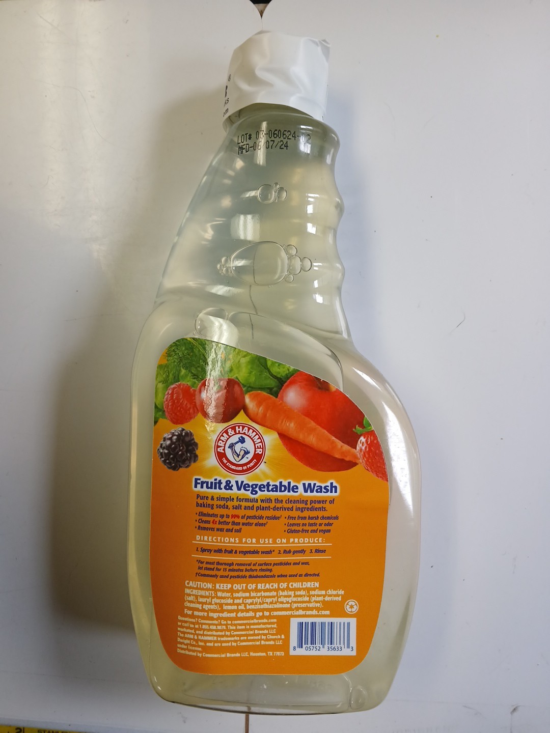 Arm & Hammer Fruit & Vegetable Wash – 3 Pack, 16.9 Oz Each New In Box