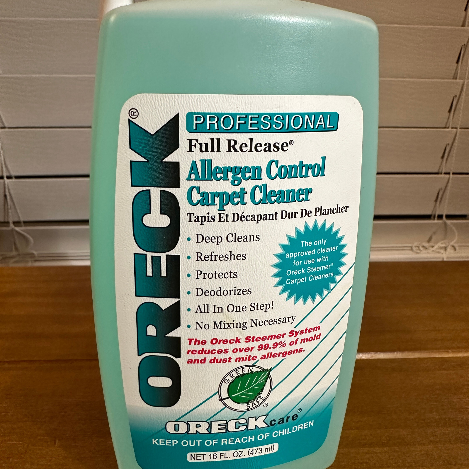 New Oreck Professional Full Release Allergen Control Carpet Cleaner 16oz Steemer
