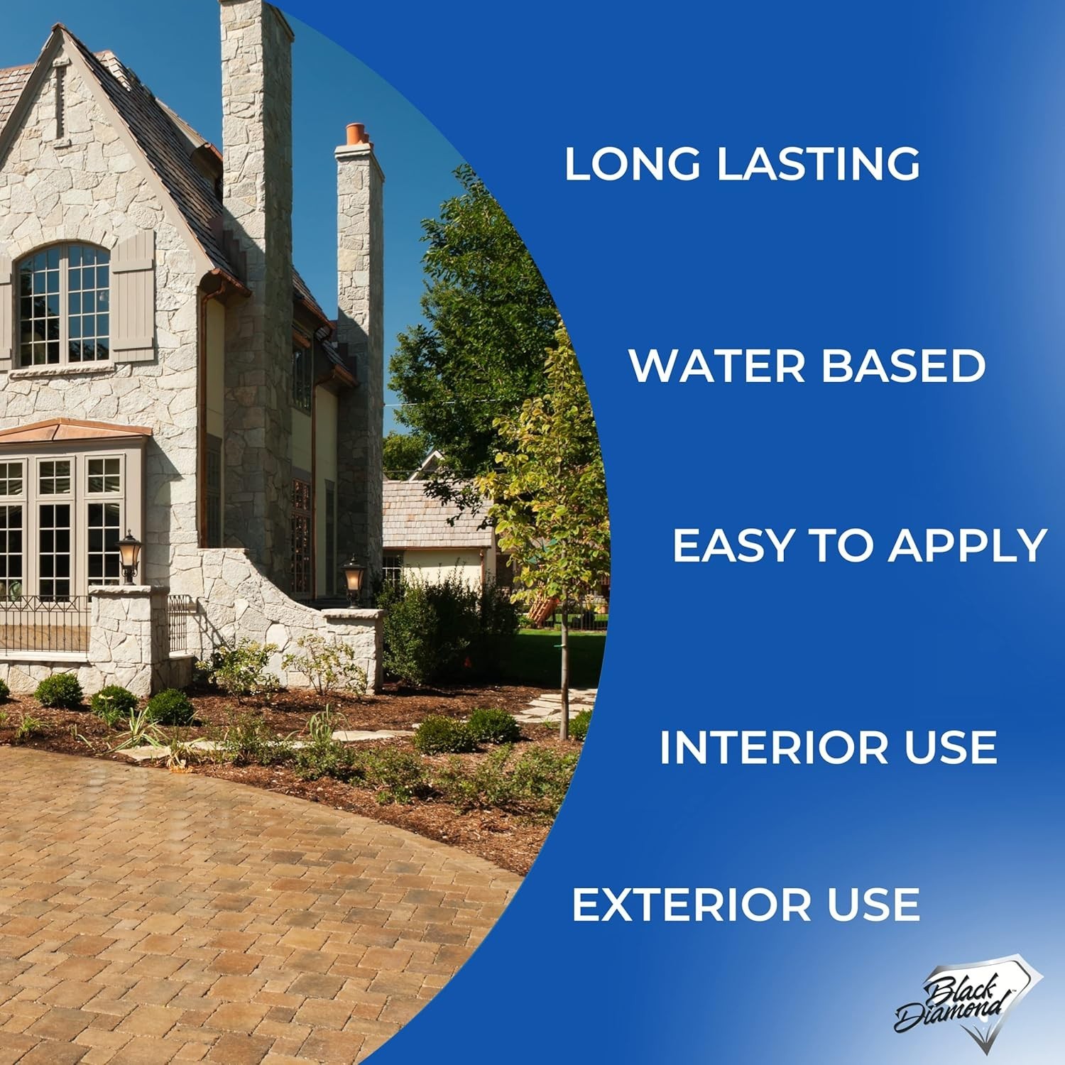 Color Enhancer Sealer for All-Natural Stone and Pavers. Marble, Travertine, Lime
