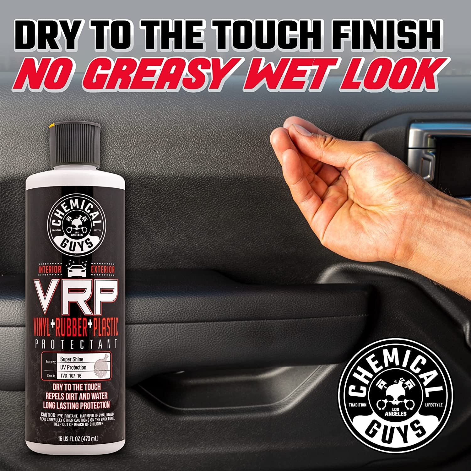 Chemical Guys VRP Protectant & WonderWave Applicators Kit – 16 oz Vinyl,