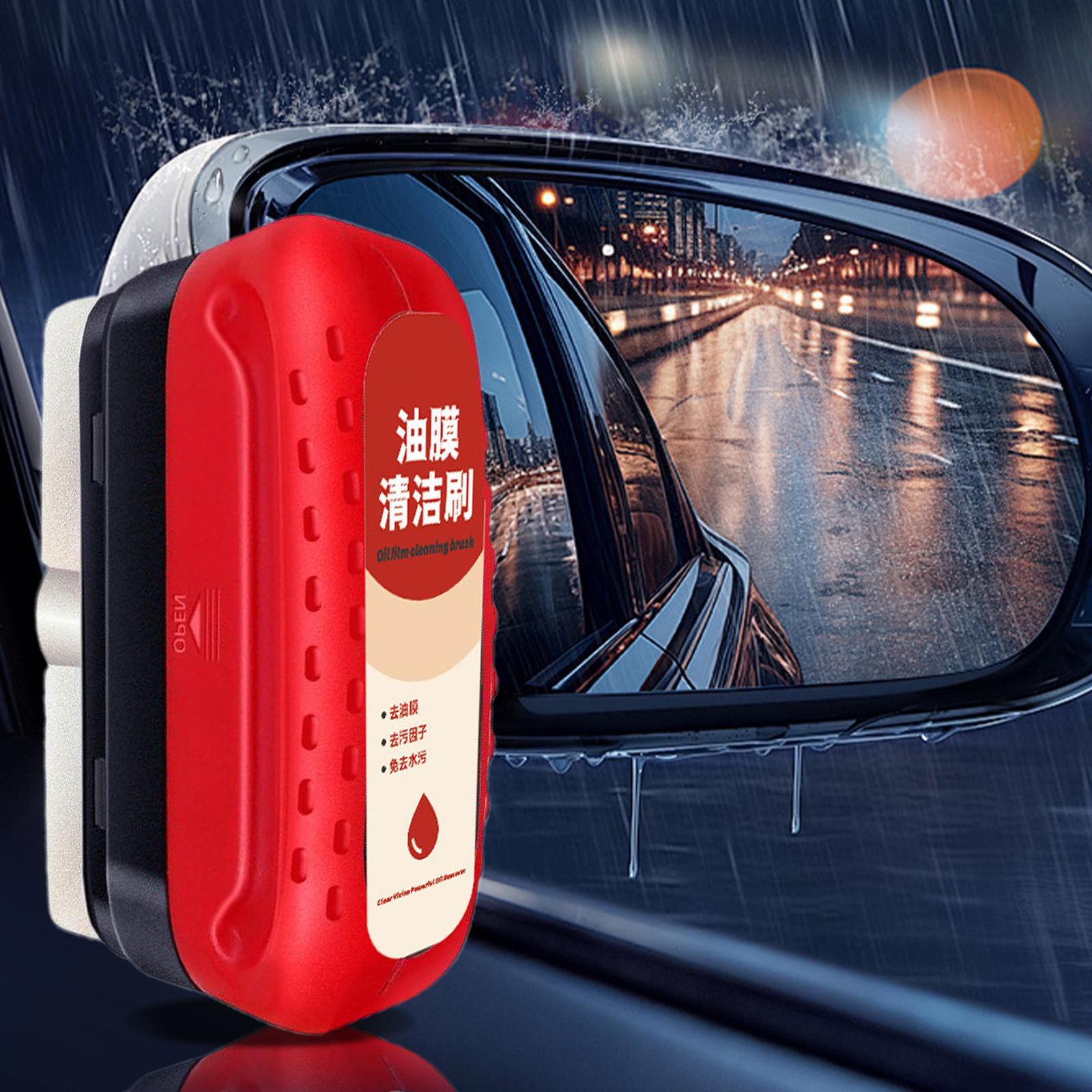 120ml Car Automotive Glass Oil Film Cleaner All-in-one Brush Removal Fluid