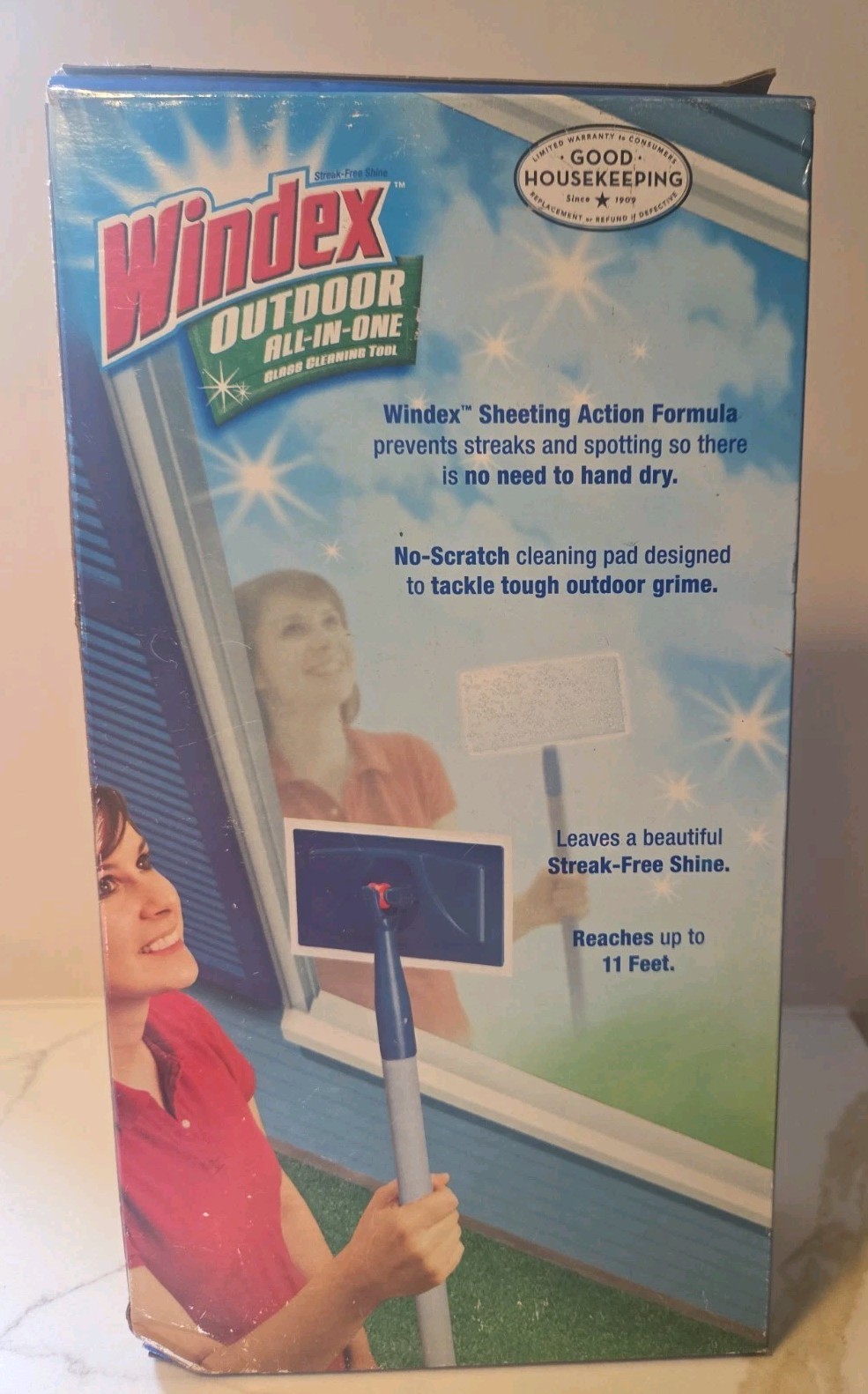 Windex Outdoor All-In-One Glass & Window Cleaner Starter Tool Kit New
