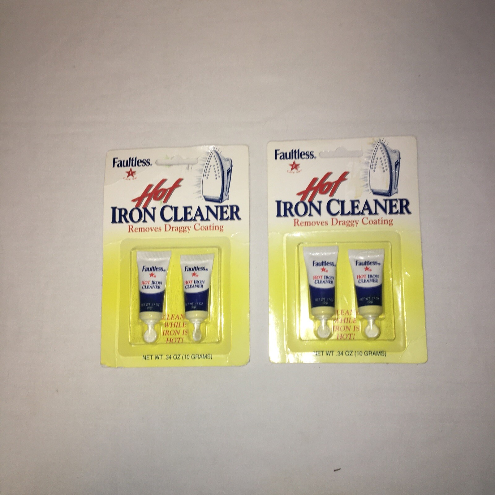 Lot Of 2 Faultless Hot Iron Cleaner New