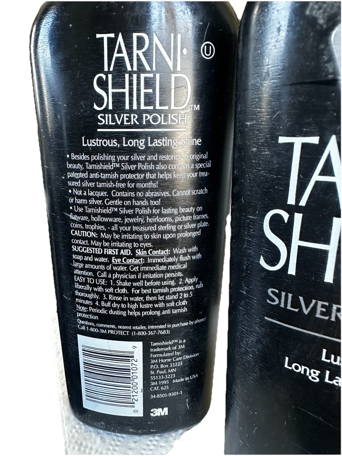2x Scotchgard 3M Tarni Shield Silver Polish Anti-Tarnish Protection 10 Oz New