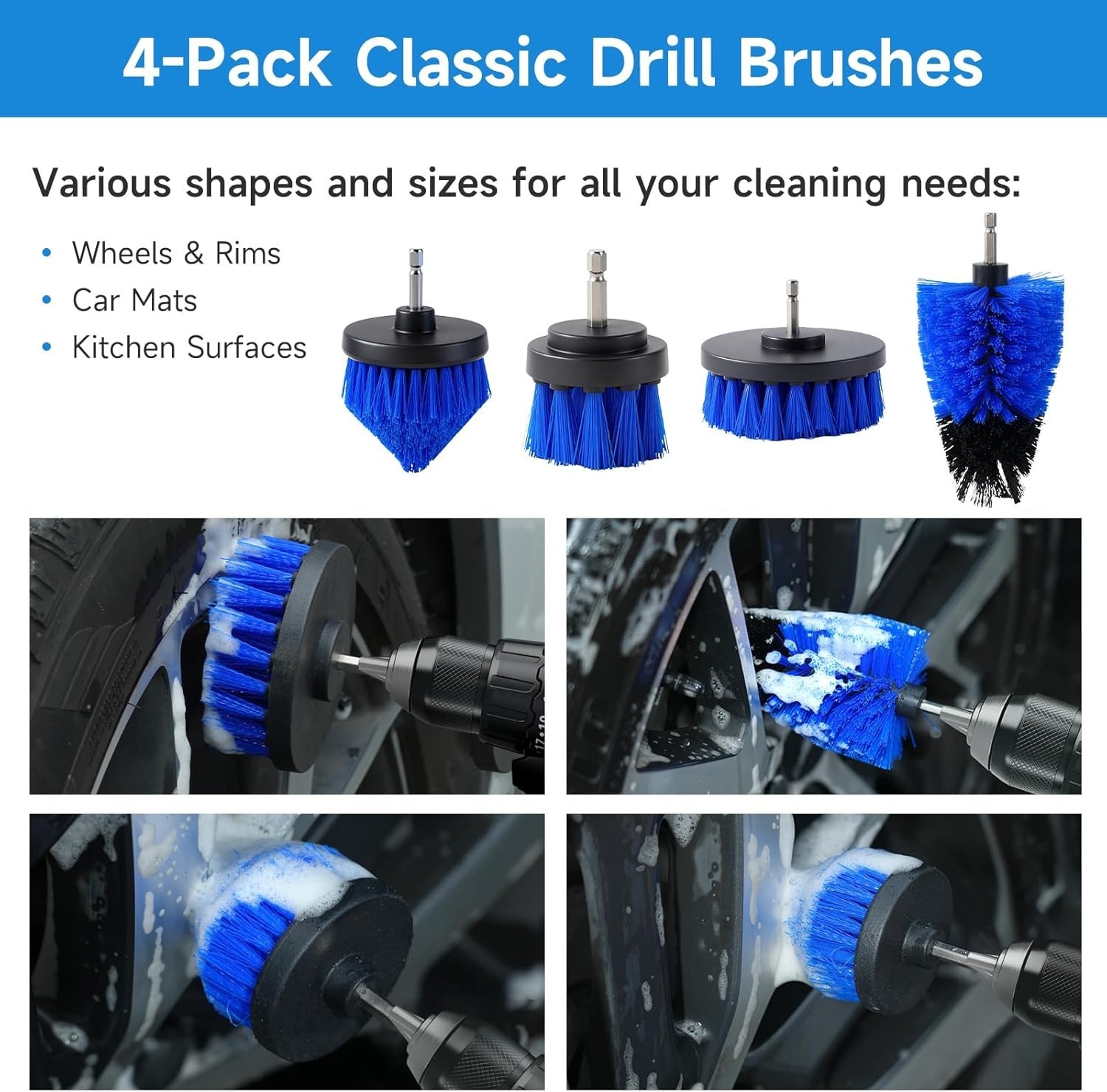 Car Detailing Brush Set 36 Pieces Auto Interior Exterior Wheel Cleaning Kit