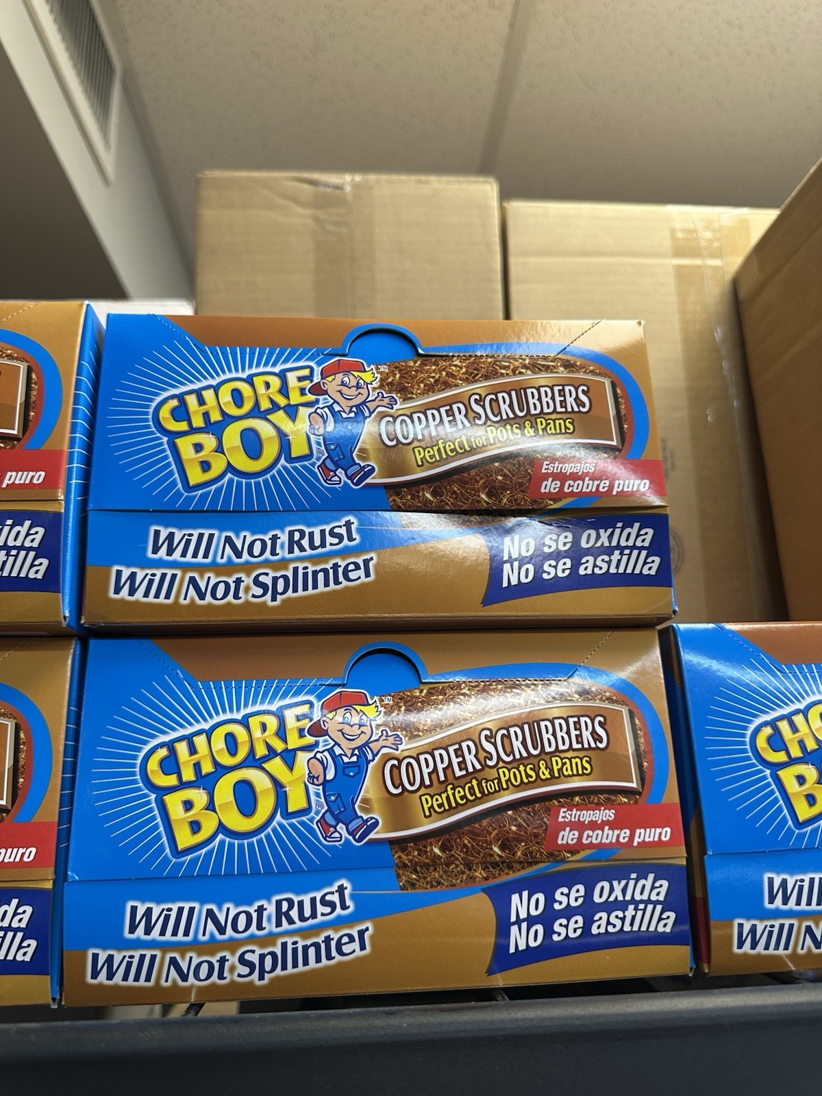 18-Pack Chore Boy Copper Scrubbers Scrubbing Pads, For Pots Pans Stoves & More