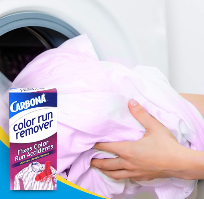 Carbona Color Run Remover Powerful Color Bleed Eliminator 2.6 Oz, (2 Pack)BOX