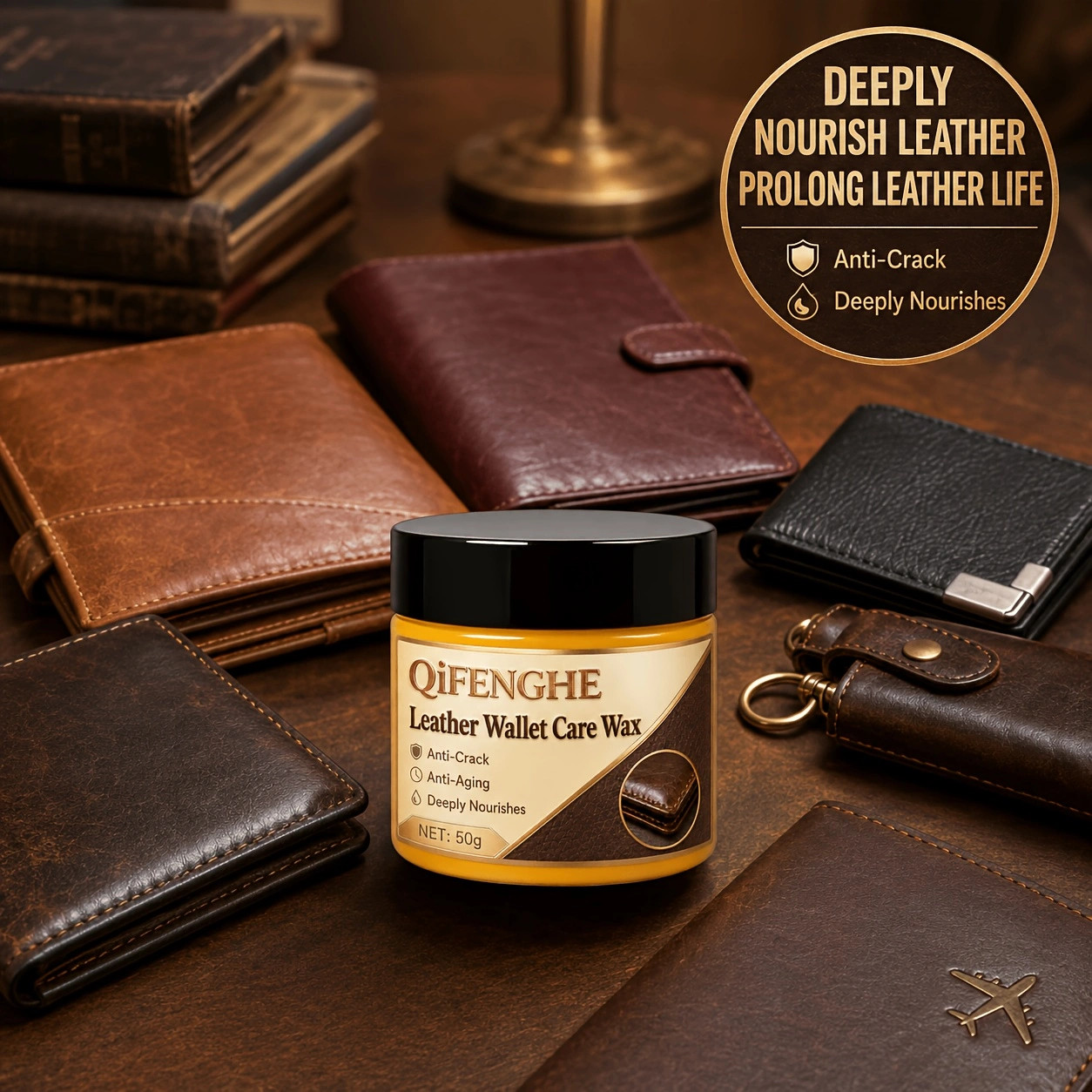 Leather Care Wax Anti-Crack Nourish Conditioner for Wallet Shoes Sofa