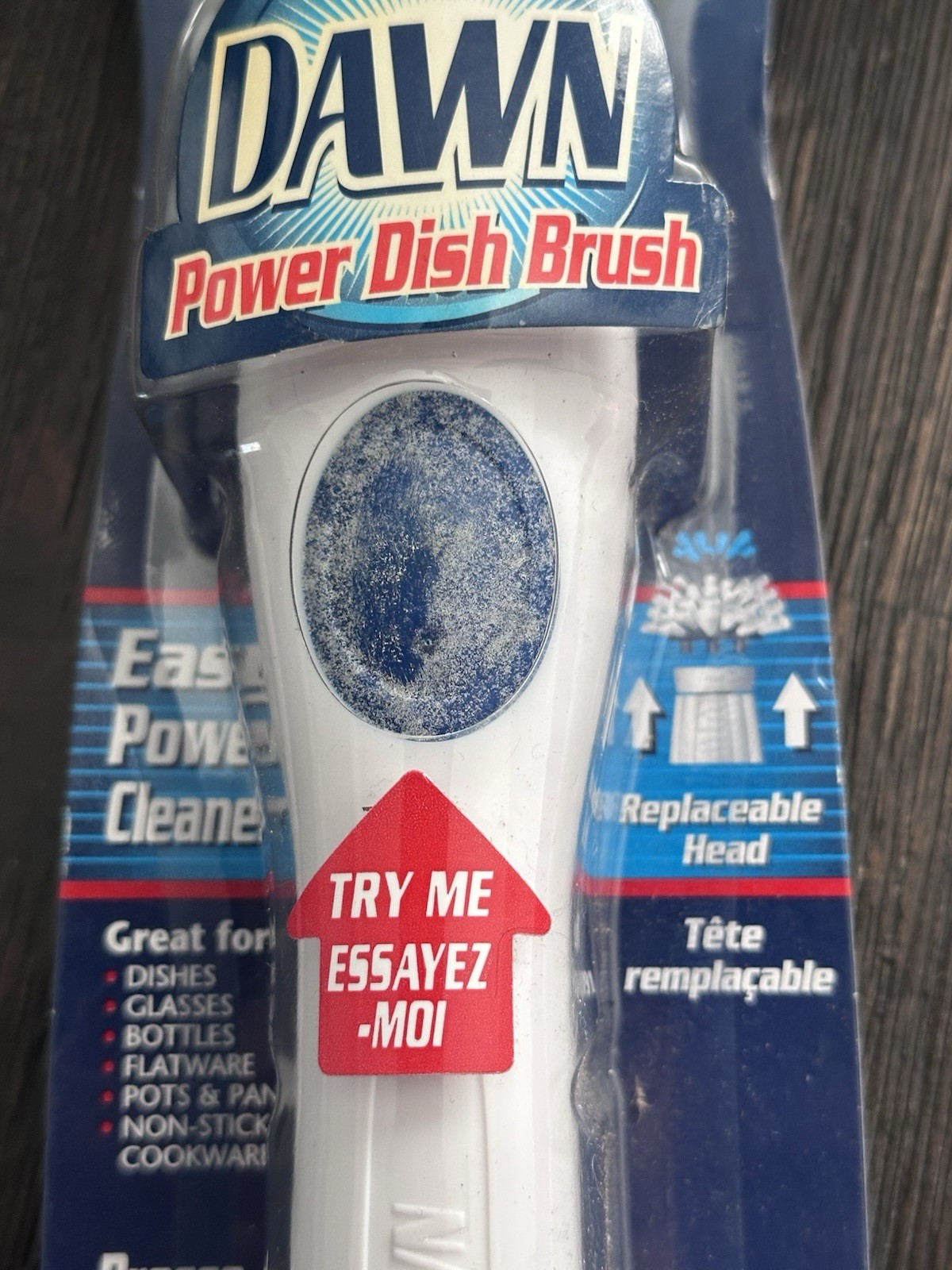 New Old Stock Dawn Power Dish Brush Battery Operated Scrubber Spin Head