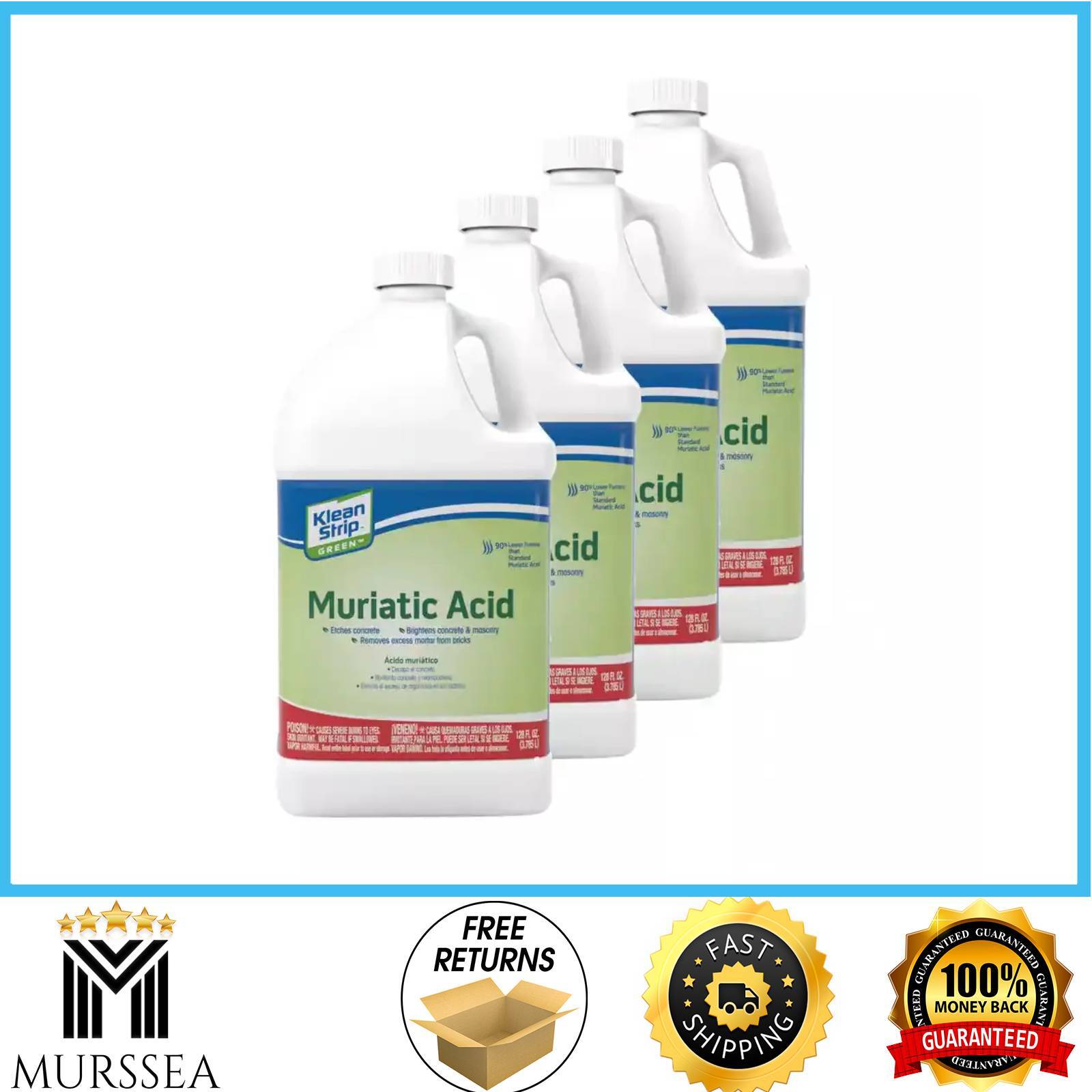 1 Gal. Green Muriatic Acid Pack of 4