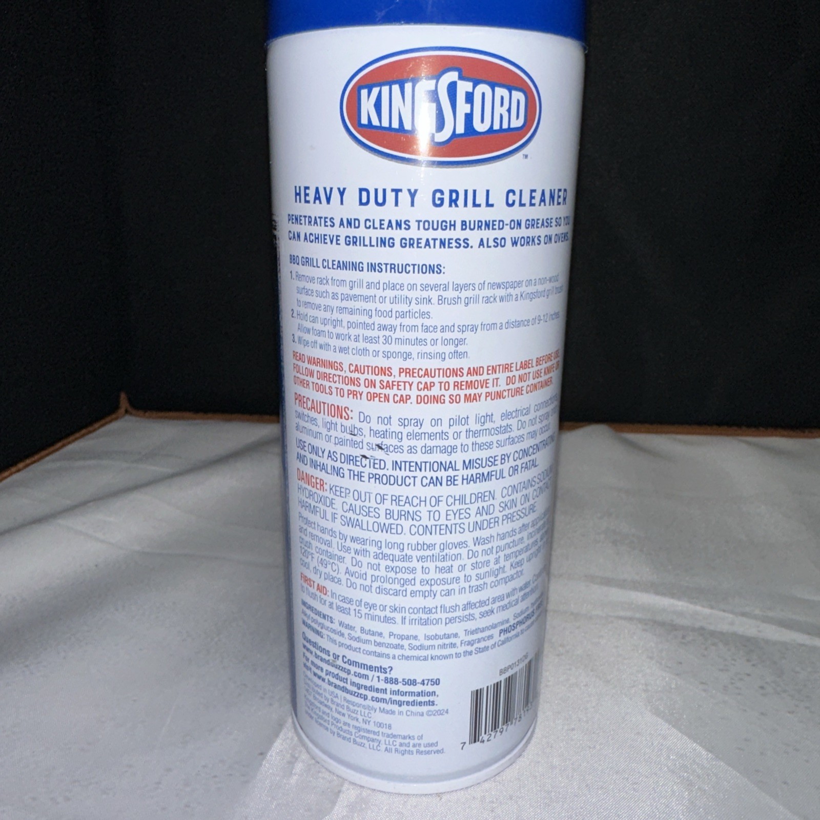 New 1 KINGSFORD Heavy Duty Spray-On Grill Cleaner Aerosol- 14.5 oz.