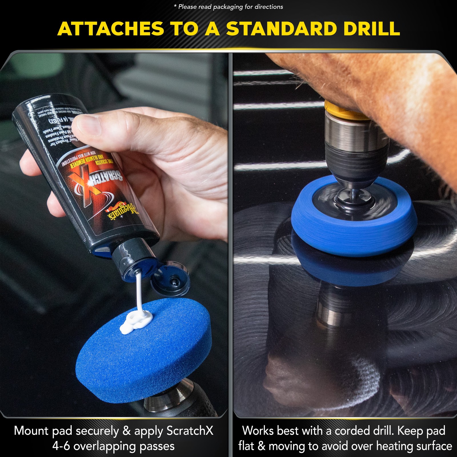 (2 pack) Meguiar’s Quik Scratch Eraser Kit, Car Care Kit with ScratchX