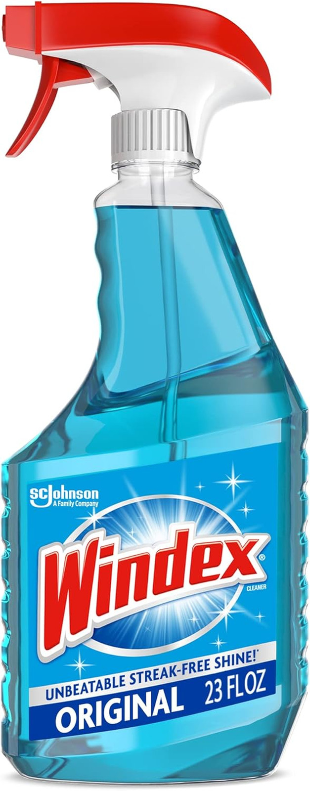 Windex Glass and Window Cleaner Spray Bottle, Bottle Made from 100% Recovered Co