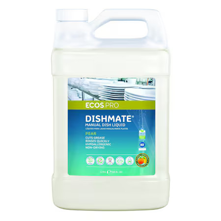 Ecos Pl9720/04 Dish Soap Liquid Dishwashing, Hand Wash, 1 Gal, Jug, Pear