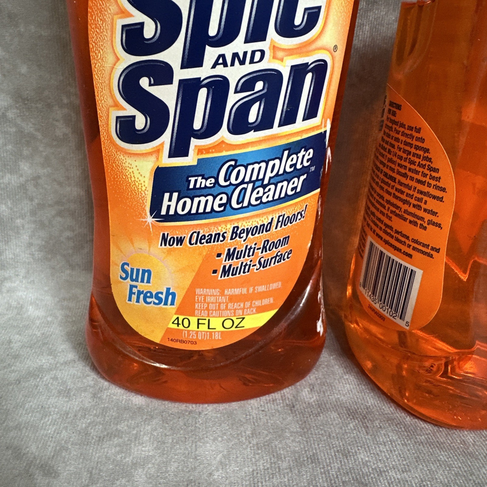 (2) Spic And Span Multi-Surface Cleaner Sun Fresh Scent 40 fl oz