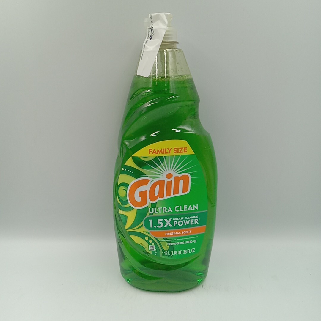 Pack of 1 Gain Ultra Liquid Dish Soap, Original Scent,38 fl oz…………….70