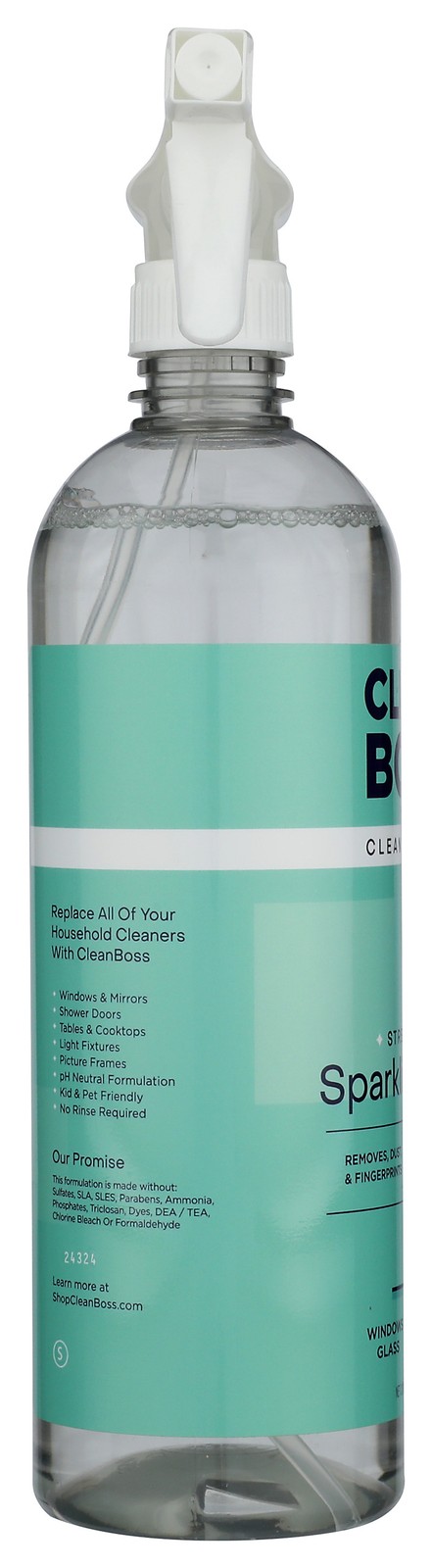 Sparkling Glass Cleaner By Clean Boss 24 Fl Oz Streak Free 6 Pack