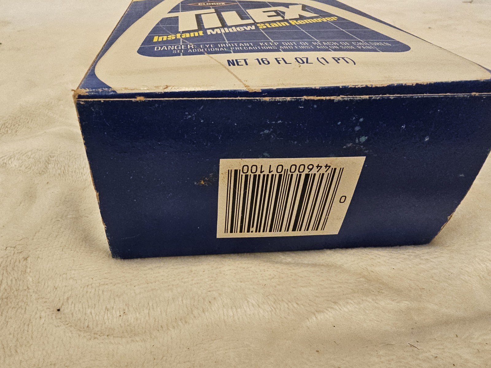 Vintage 1980 Clorox Tilex Instant Mildew Remover 16oz Bottle Box Prop Display
