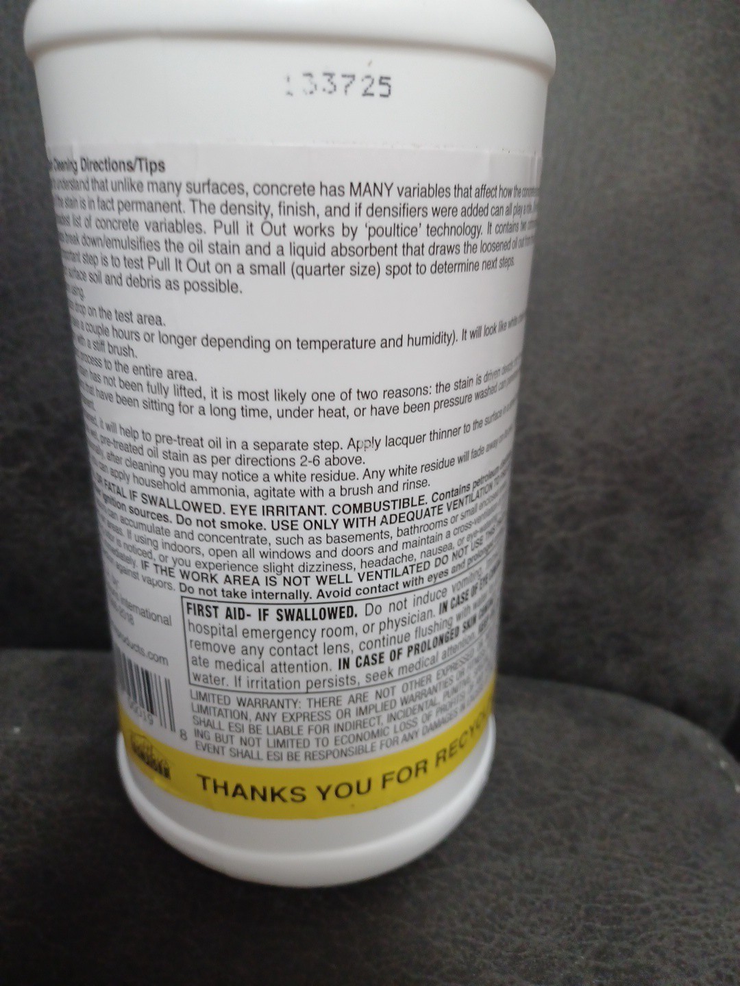 CHOMP! Concrete Oil Stain Remover: Pull It Out Removes and Cleans Oils, 32 Fl Oz