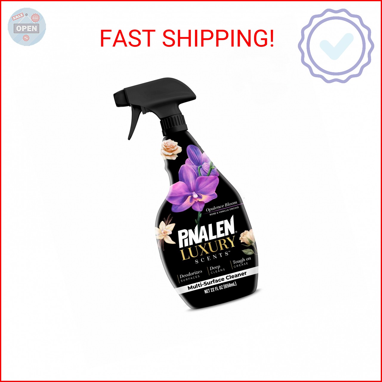 PINALEN Luxury Scent Multipurpose Cleaning Spray – Opulence Bloom – 22 fl oz – A