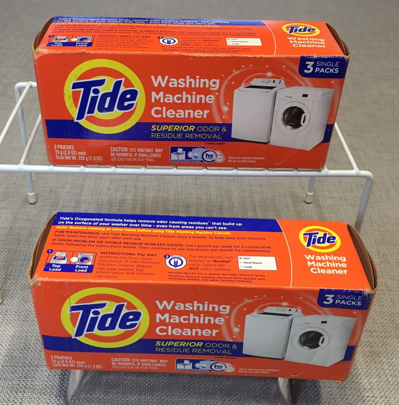 2 Pkg’s of TIDE Washing Machine Cleaner with Oxi Deep Cleaning (6 Pouches Total)
