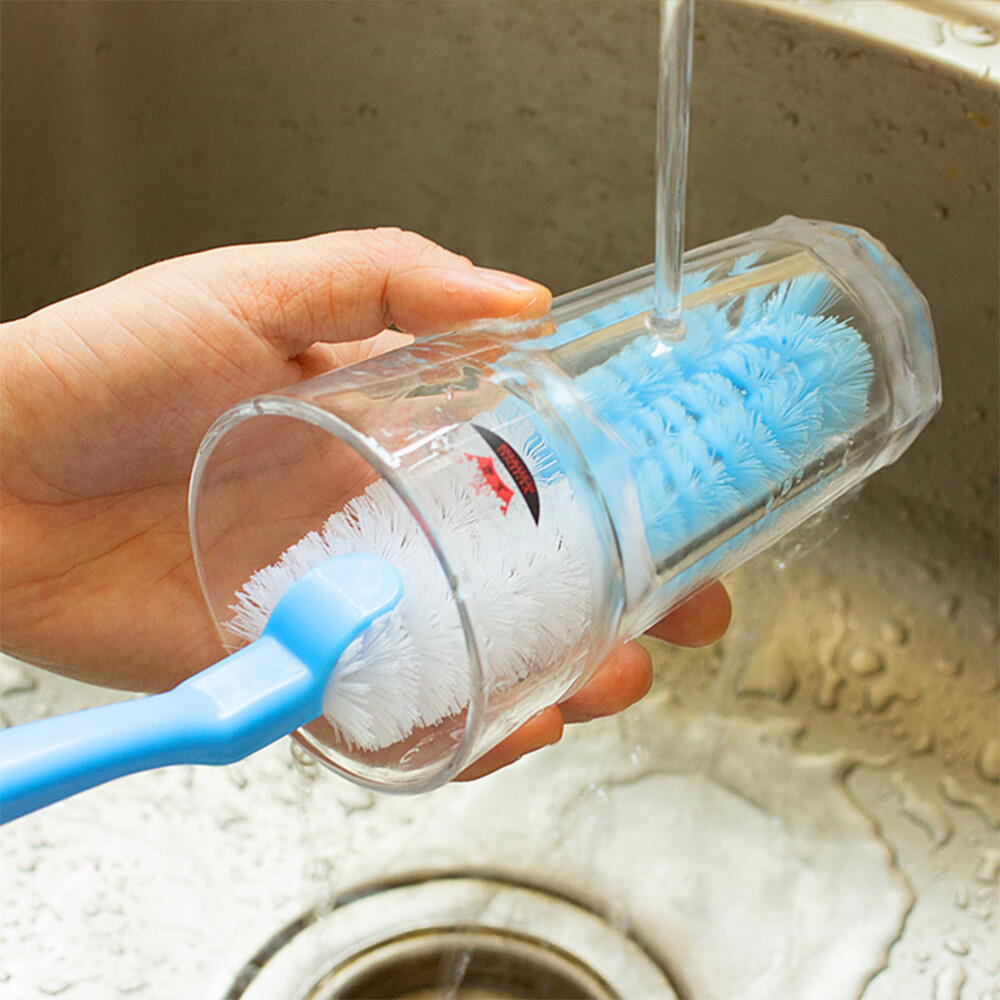 30 .5CM Long Handle Brush Cup Washing Bottle Cleaning Brushes for Bottles