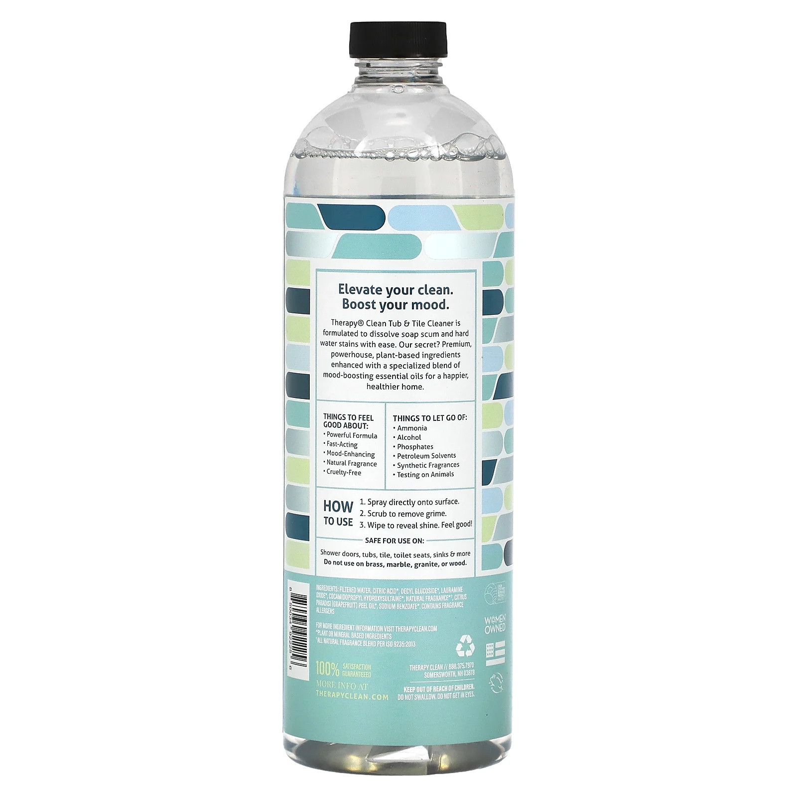 Tub & Tile, Plant-Based Cleaner, Grapefruit Zest, 24 fl oz (710 ml)