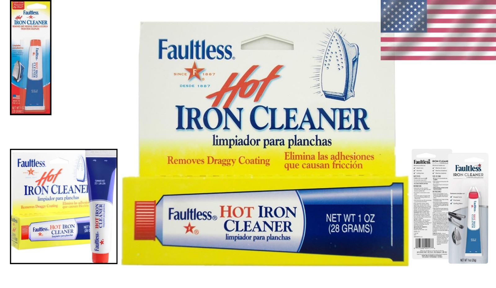 Starch 40110 Hot Iron Cleaner – Non-Toxic 1oz Solution for Effortless Cleaning