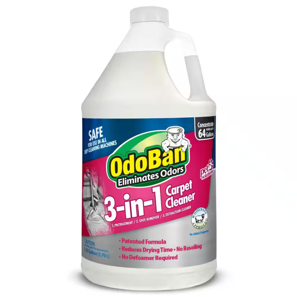 1 Gal. 3-in-1 Carpet Cleaner, Concentrated Carpet Cleaning Solution, Fragrance F