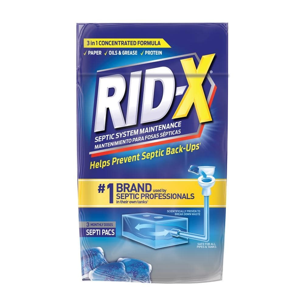 Rid-X Septic System Treatment, Septic Tank Treatment, 3-Monthly Supply Dual Acti