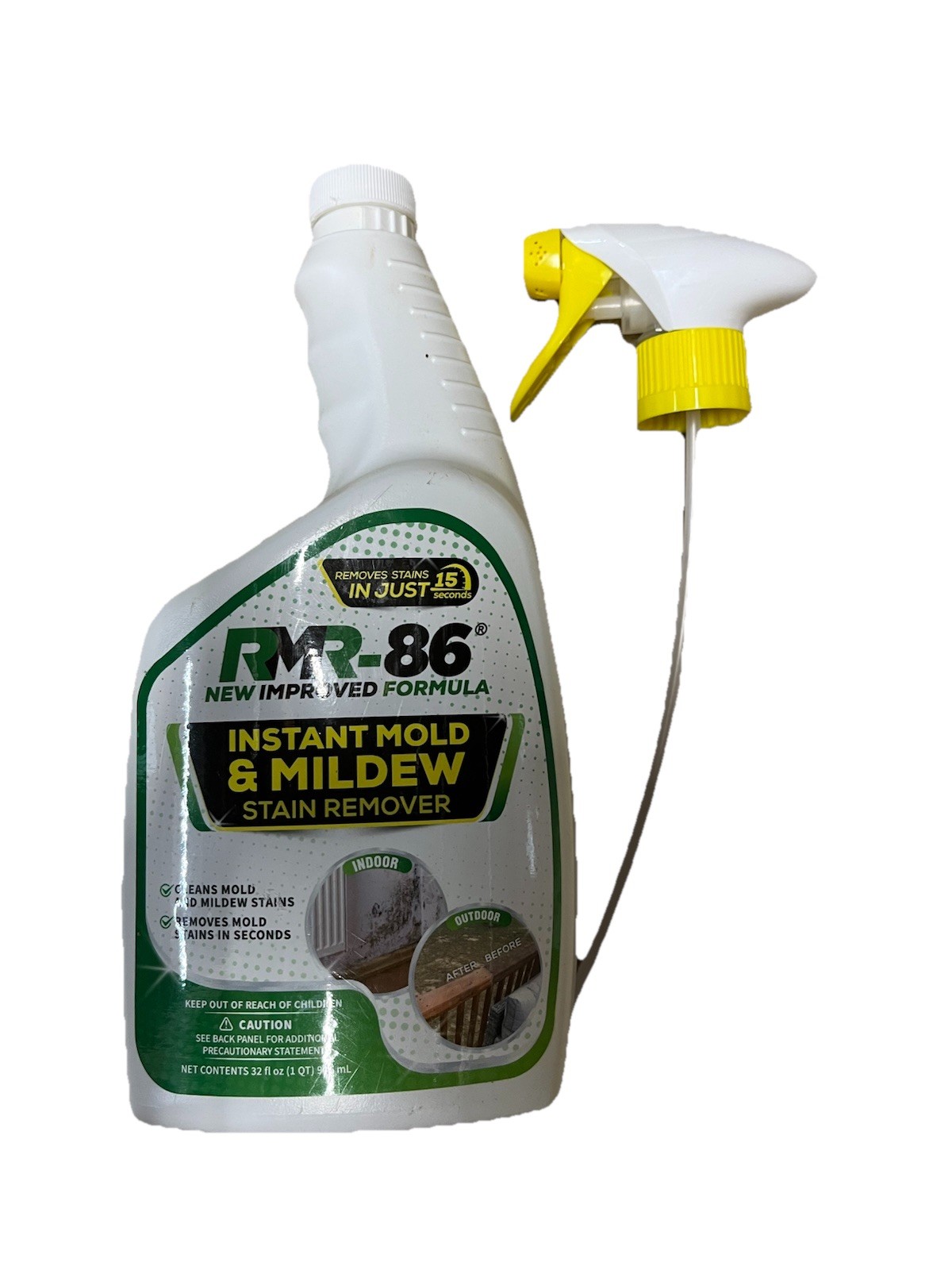 RMR-86 Instant Mold and Mildew Stain Remover Spray – Scrub Free Formula, 32 Fl O