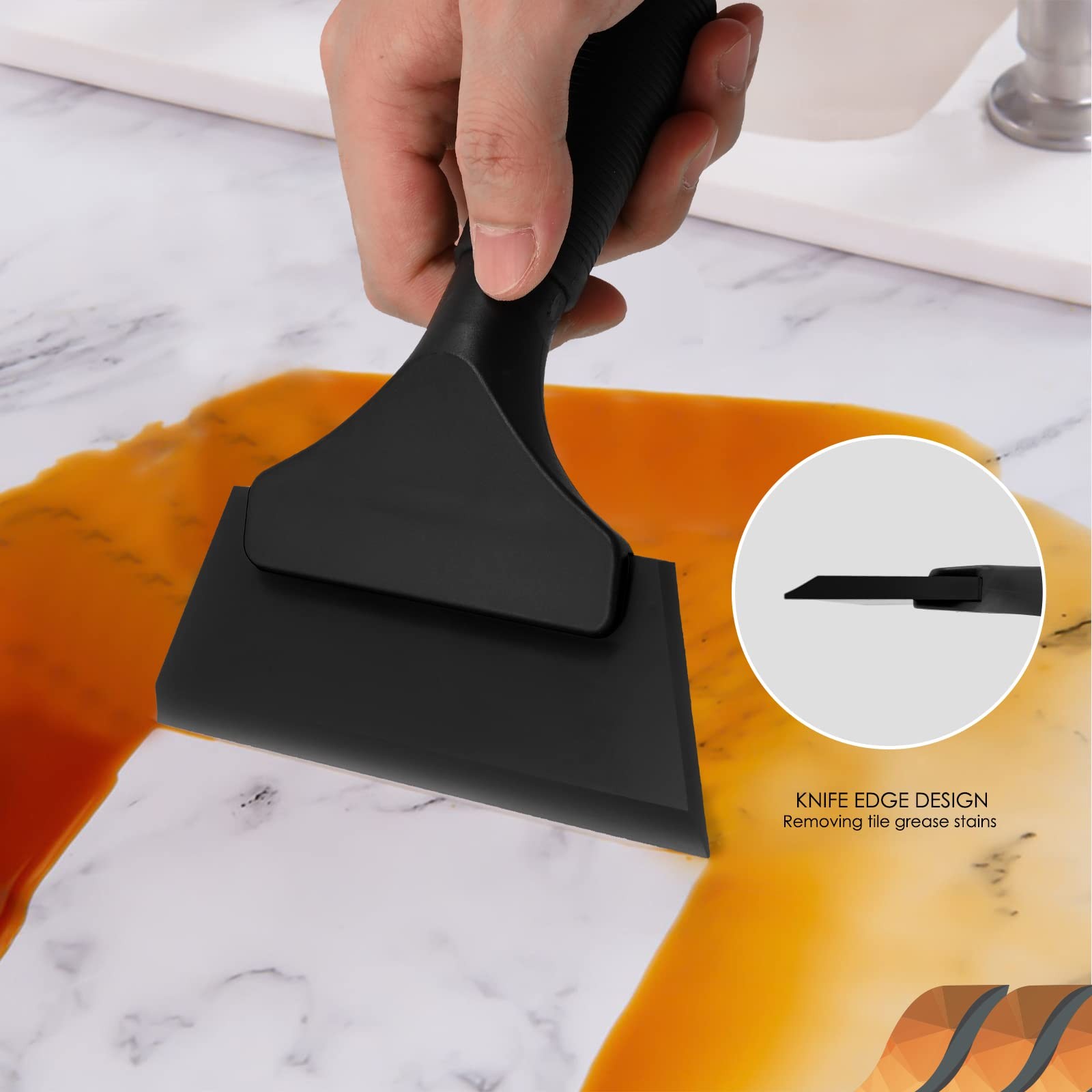 Small Squeegee 5 inch Rubber Window Tint Windshield Scraper for Car,Glass, Mi…