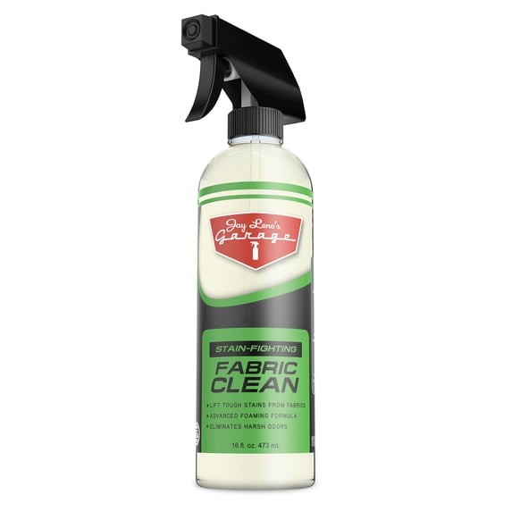 Jay Leno’s Garage Fabric Cleaner–For Car Cloth,Carpet & Upholstery,16 oz(2 Pack)