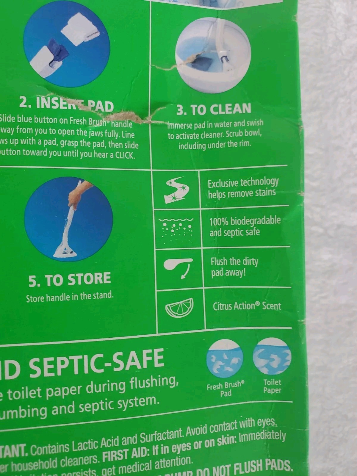Scrubbing Bubbles Fresh Brush Toilet Bowl Cleaning System Starter Kit Citrus