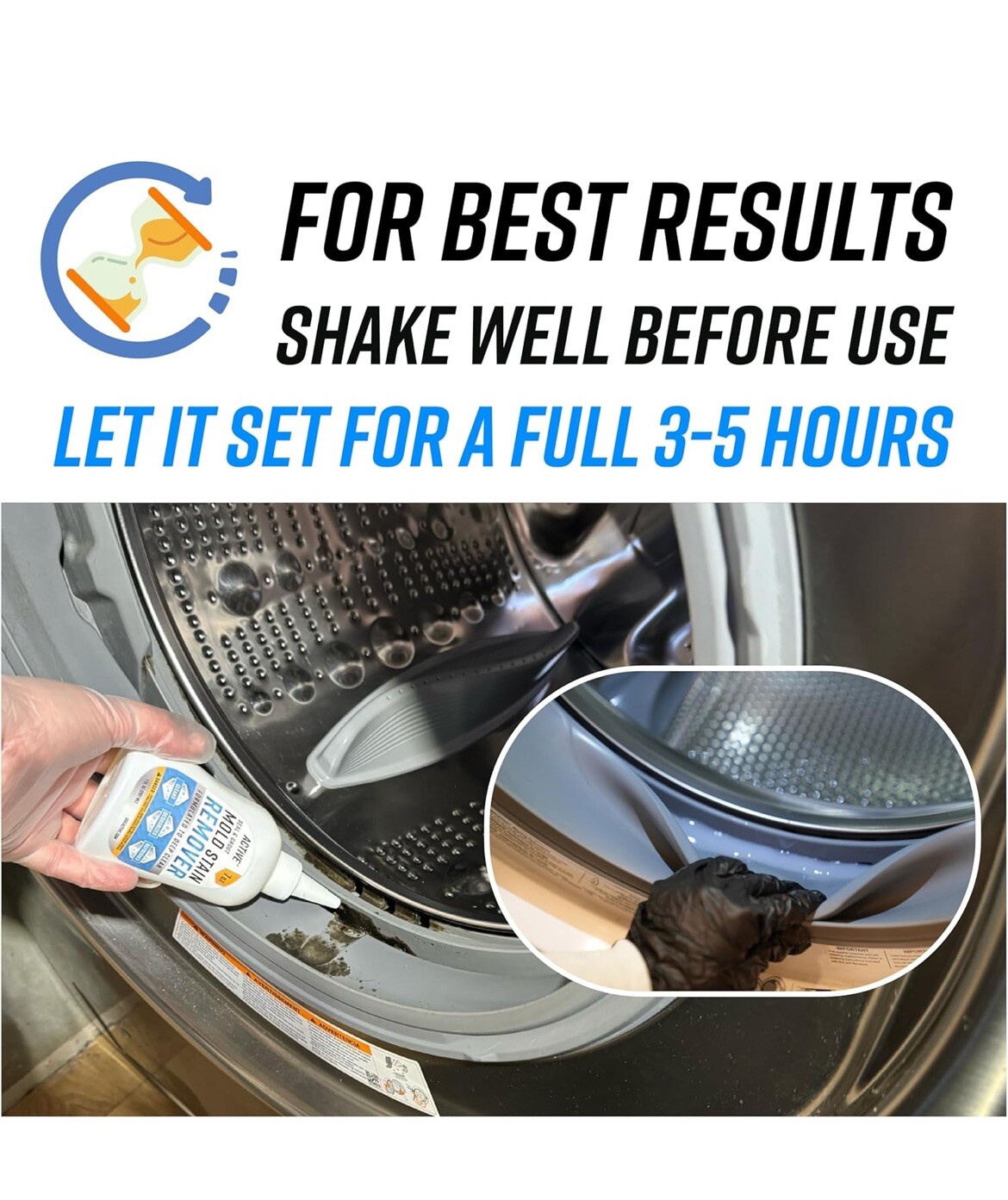 Active Mold Stain Remover Cleaner Seal Grout Deep Clean Heavy Duty Cleaner 7oz