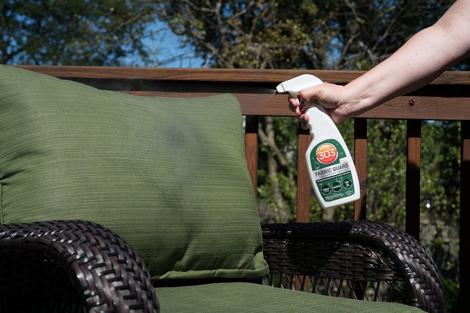 303 Fabric Guard for Outdoor Fabrics 16oz Restores Water Repellency Stains