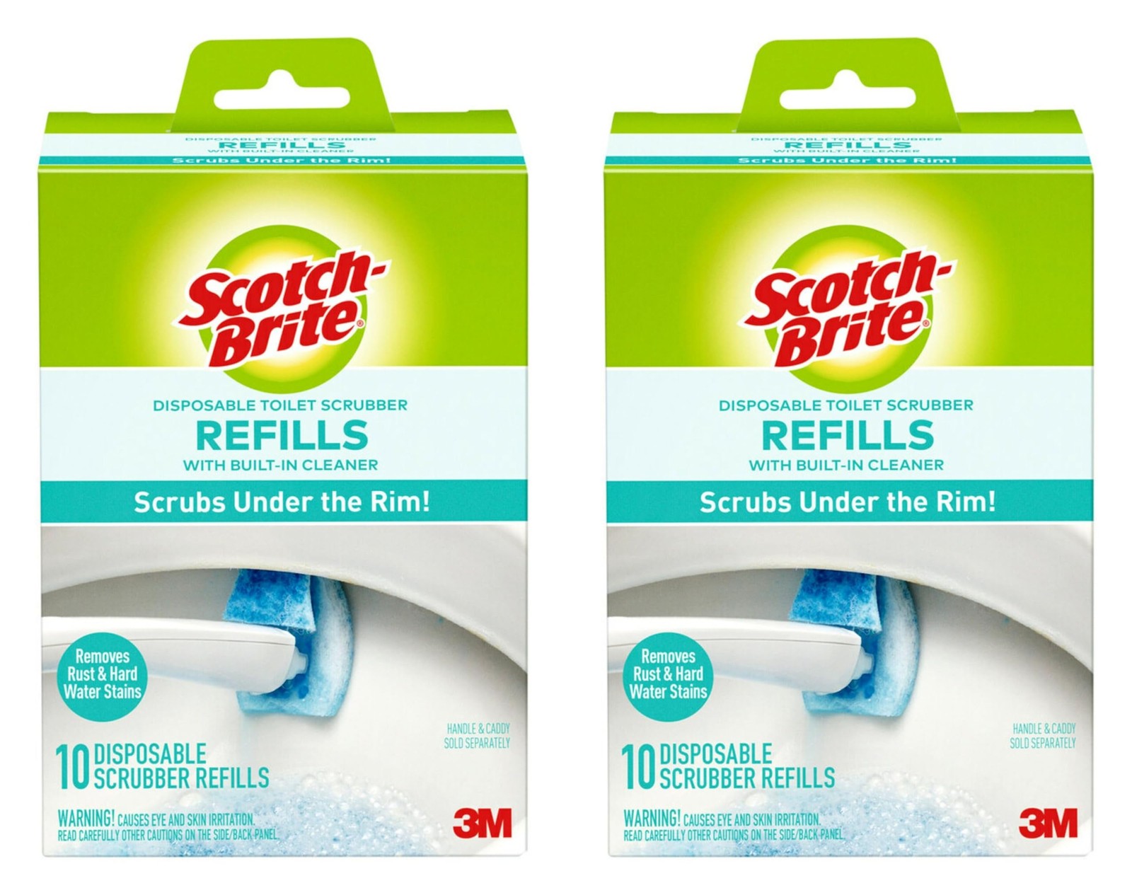 Scotch Brite Toilet Scrubber Refill Value Pack 2 Boxes Of 10 Each Click N Flip