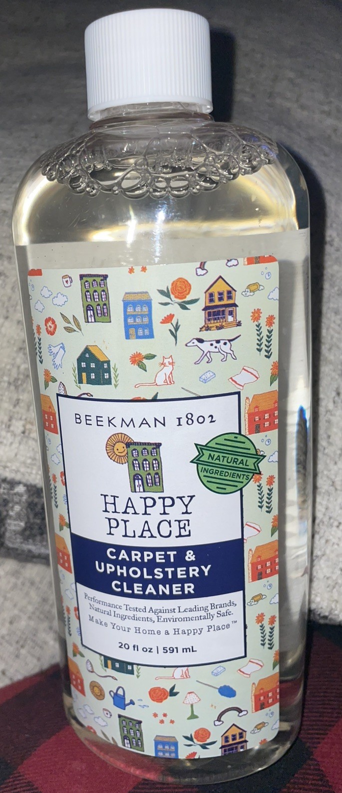 Beekman 1802 Happy Place 20 oz. Carpet and Upholstery Fabric Cleaner spray. New