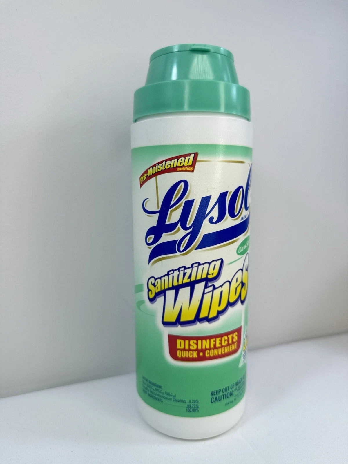VTG 2001 Lysol Citrus Scent 35 Ct Wipes Unopened NOS Y2K Rare Collectible