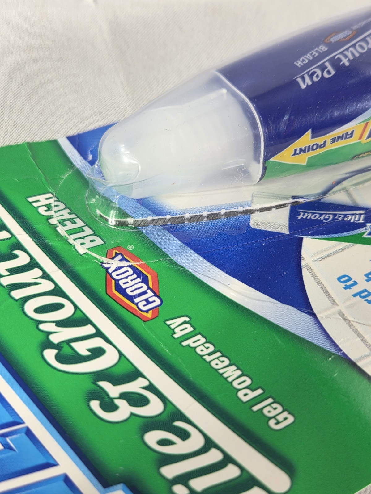 Tilex Tile & Grout Pen Removes Stains 2 oz Dual Tip Clorox Bleach 2010 NOS
