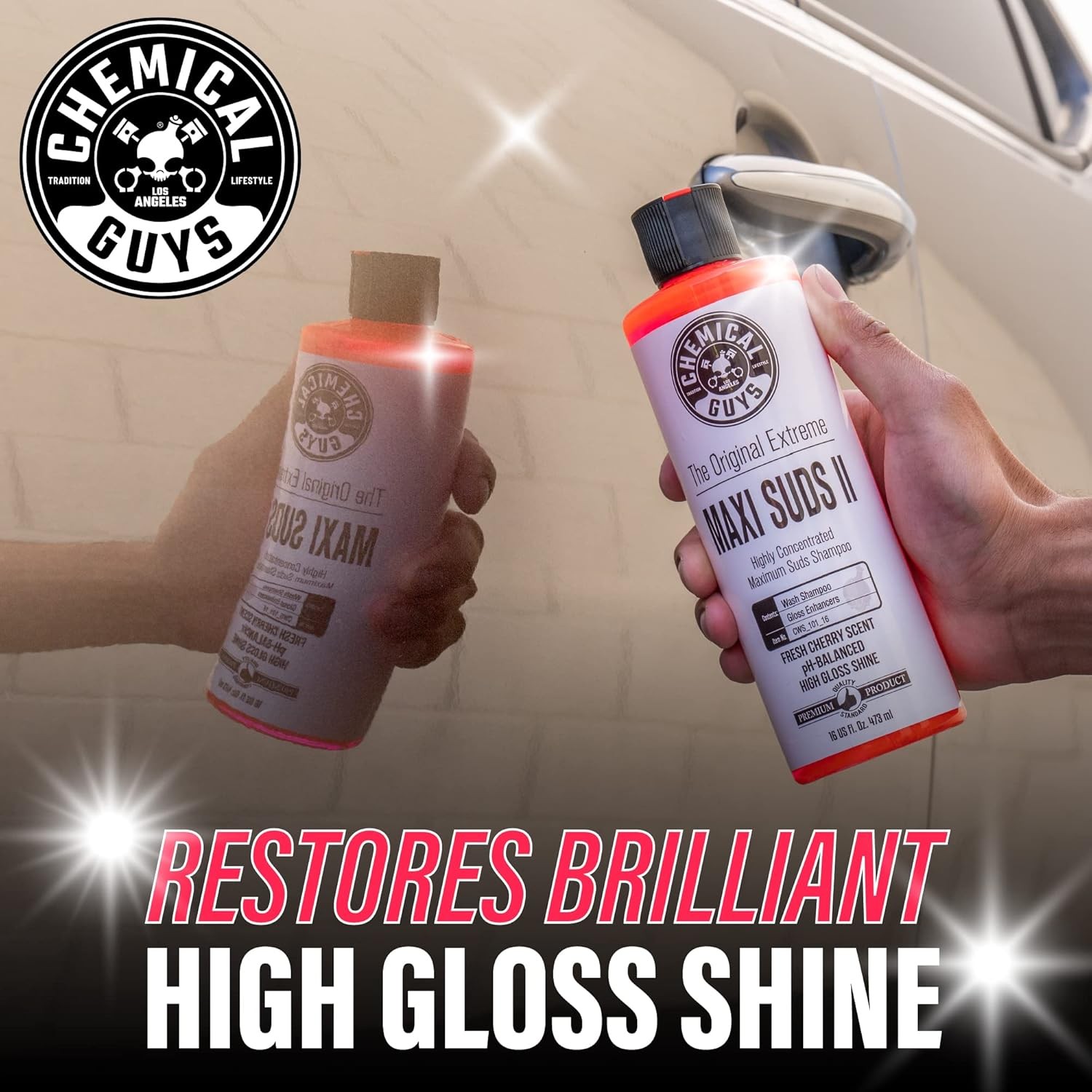 Chemical Guys Maxi Suds II Foaming Car Wash Soap – High Foam Car Wash Soap, Ch