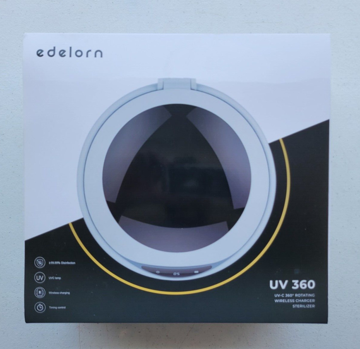 Edelorn UV 360 Rotating Wireless Charger Sterilizer – NEW